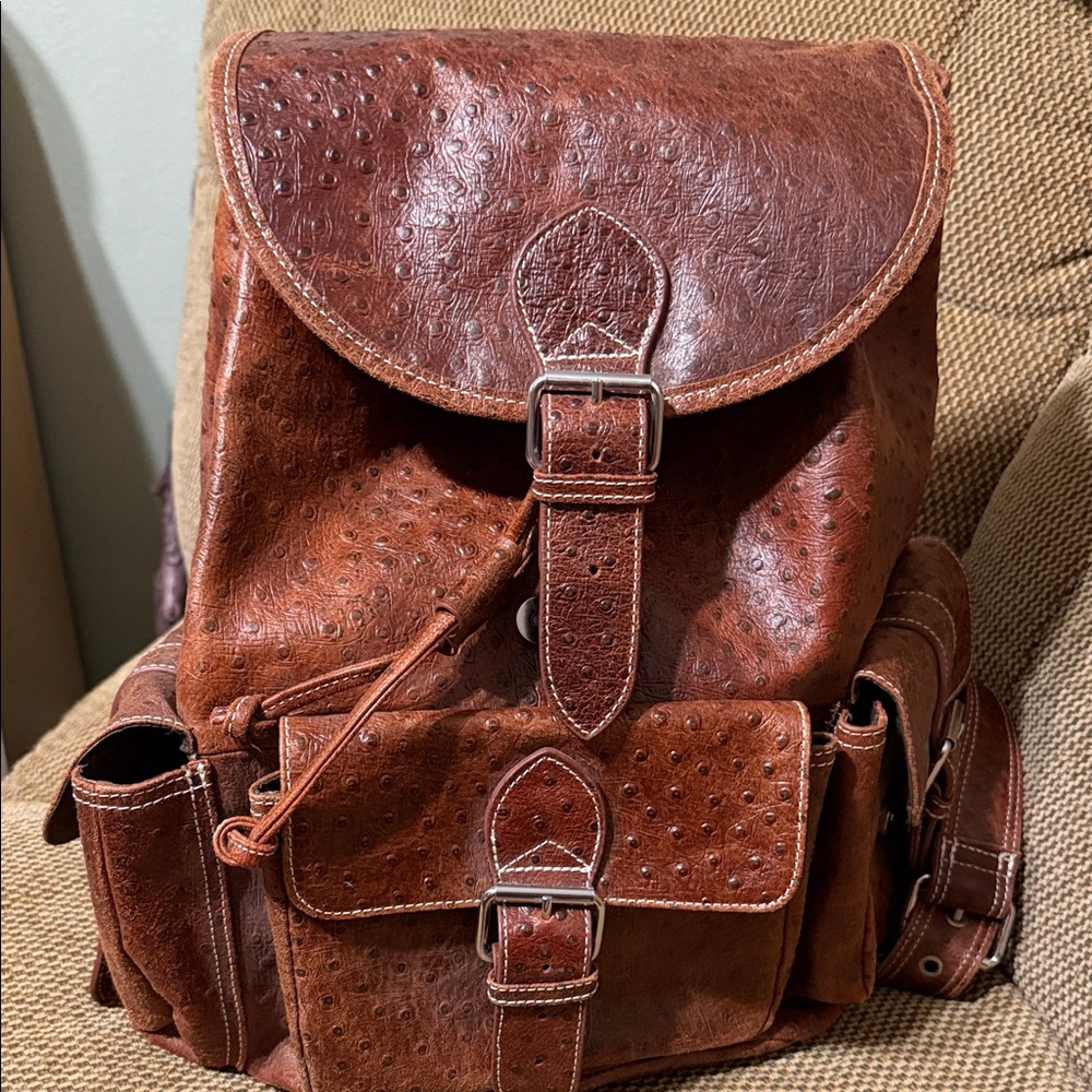 Ameri Leather Backpack - Brown Men’s Rucksack
